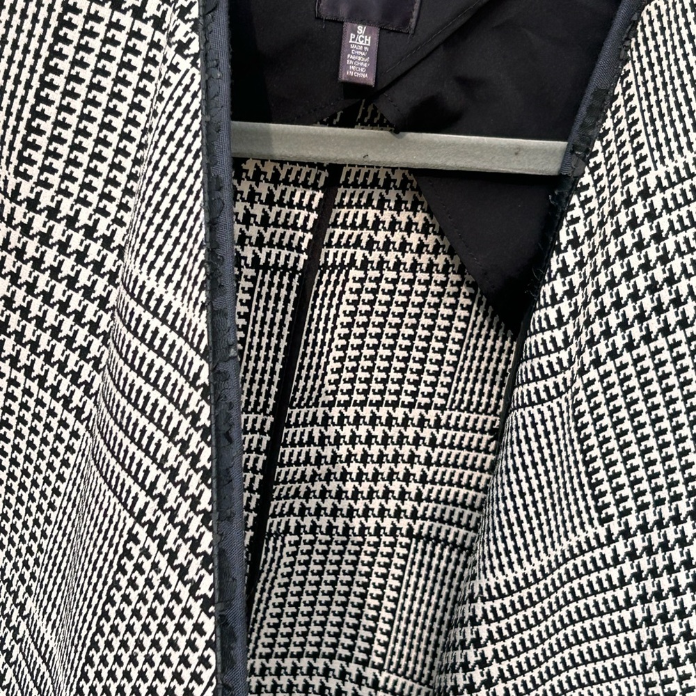 Rafaella black and white checkered blazer size S - Picture 3 of 6